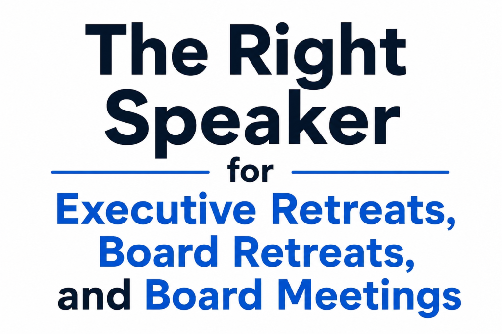 The Right keynote Speaker