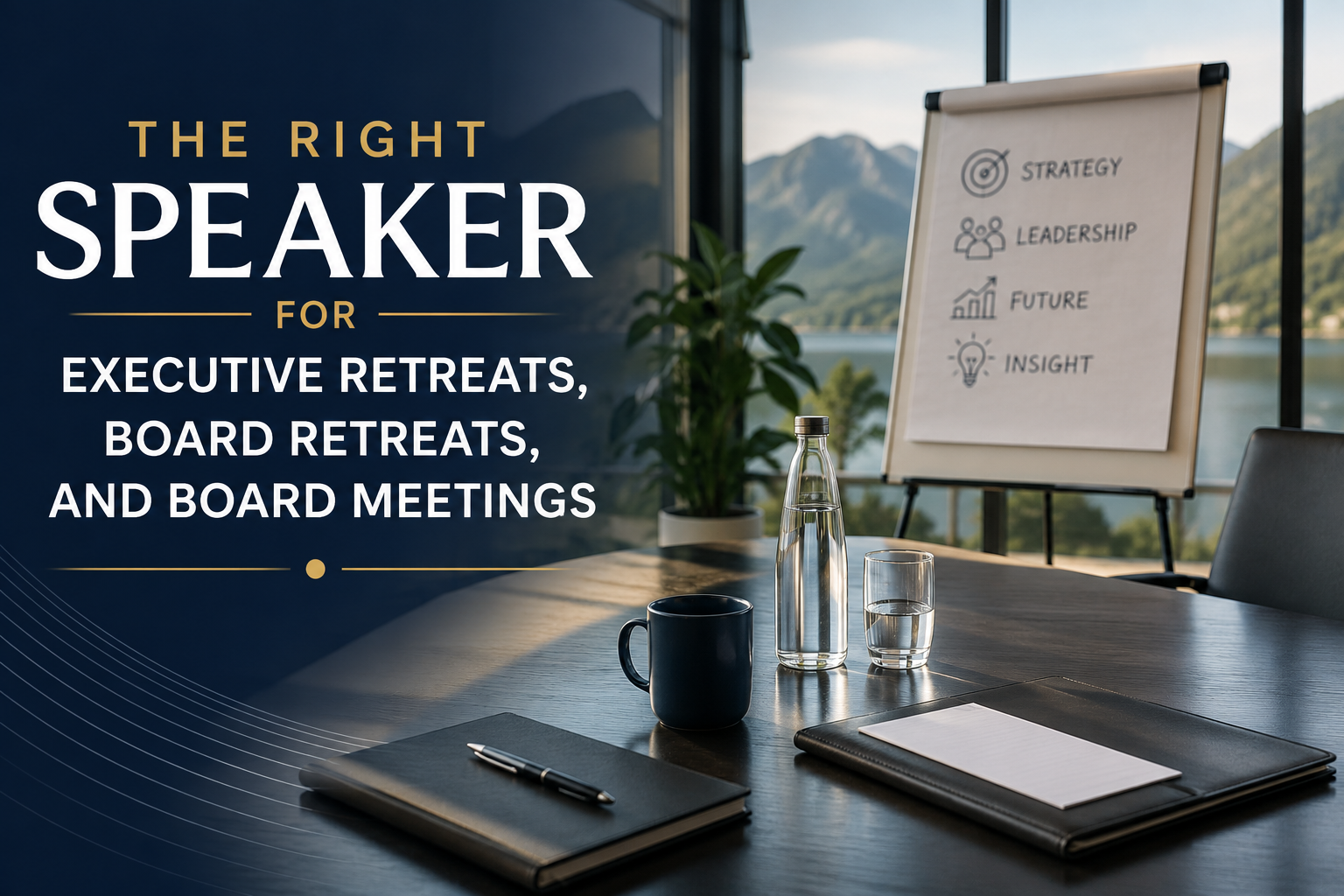 The Right Speaker for Executive Retreats, Board Retreats, and Board Meetings