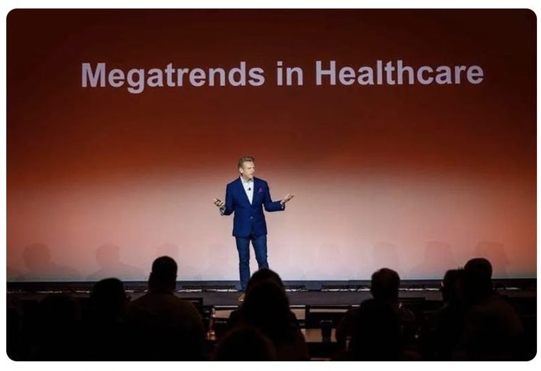 Nicholas Webb presenting on megatrends